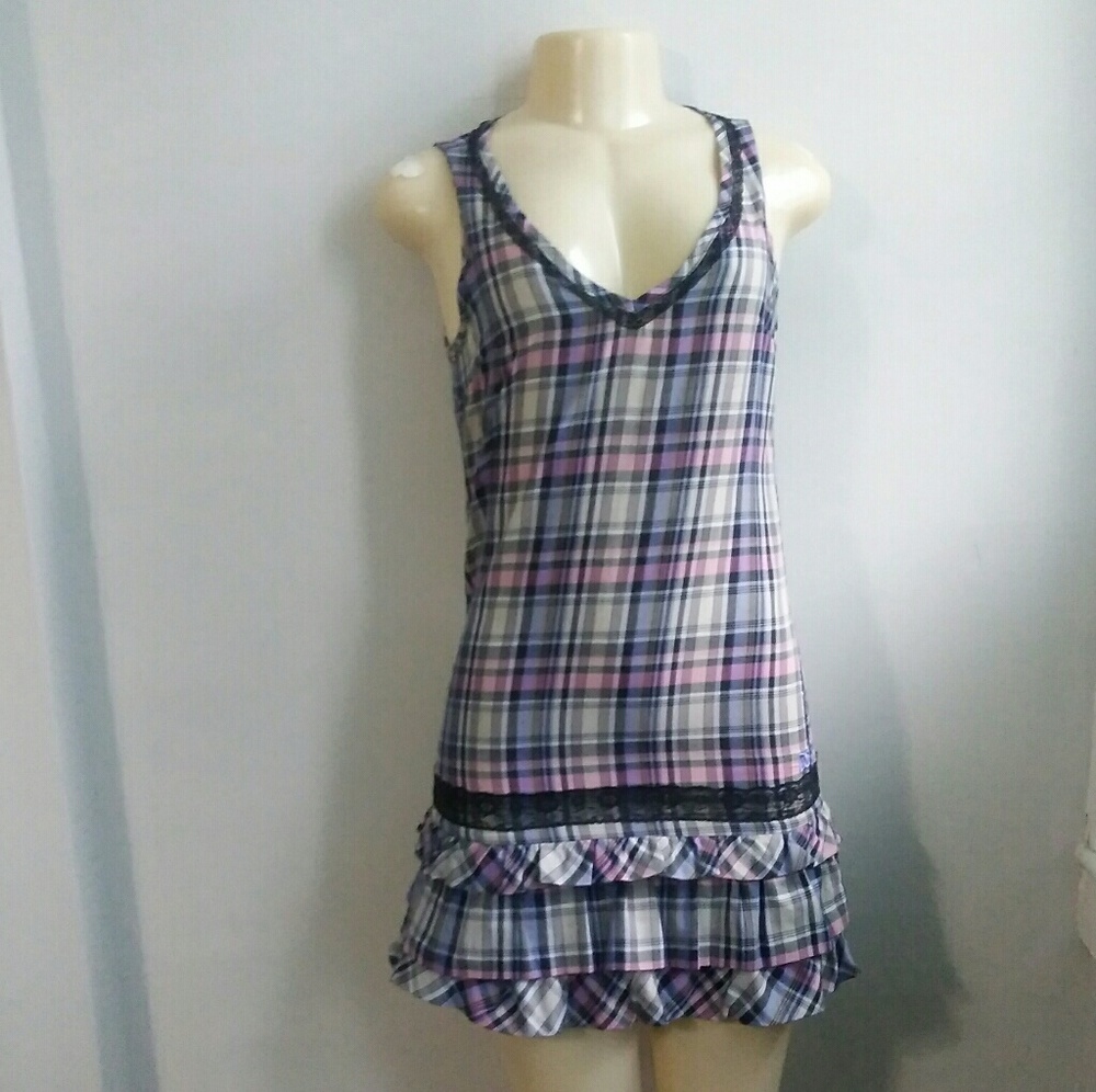 Plaid DC Shoes Dress - Size S/P